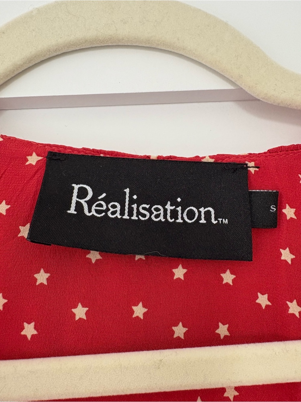 Realisation Par Red Star Print Ruffle Mini Dress - Picture 8 of 8